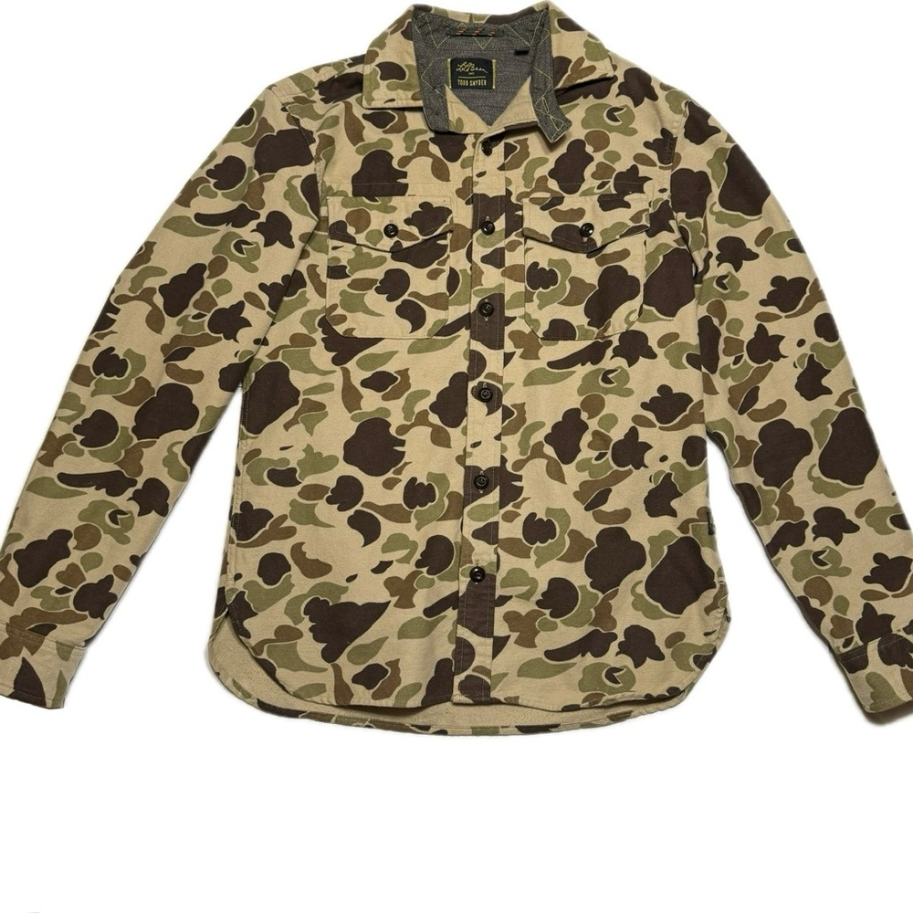Todd Snyder x LL Bean Camo Chamois Shirt